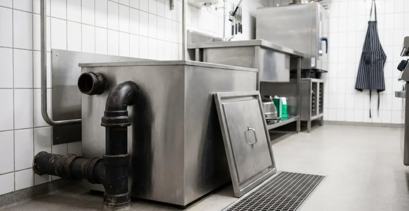 Système de séparation des graisses dans une cuisine commerciale conforme aux normes de Montréal
